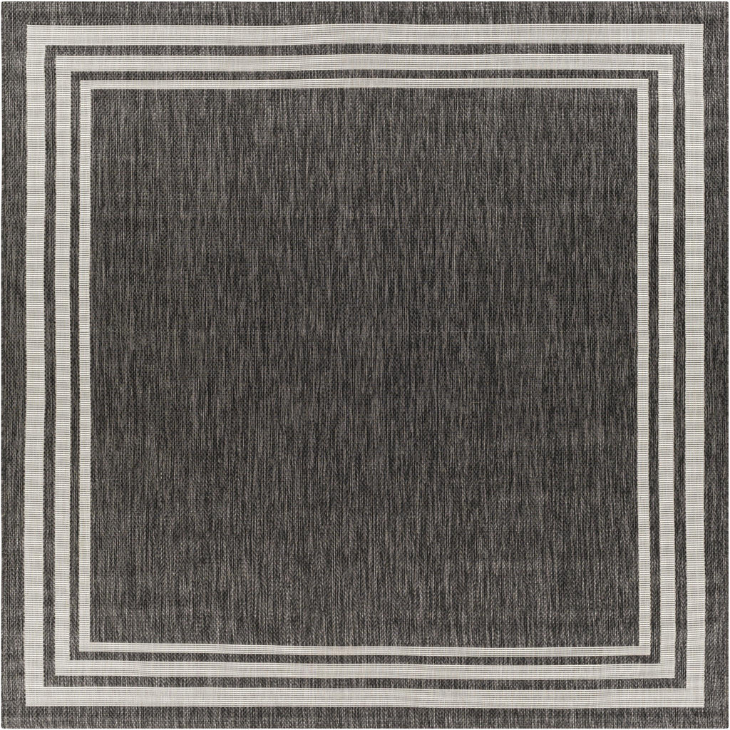 Surya Eagean EAG-2365 Charcoal Cream 7'10" Square Rug