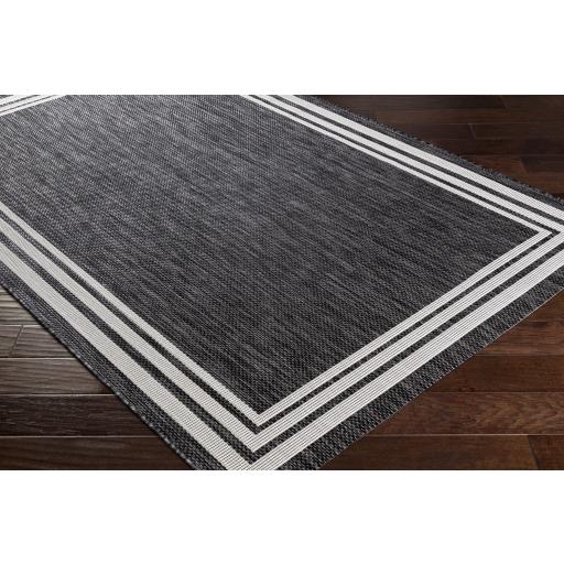 Surya Eagean EAG-2365 Charcoal Cream 7'10" Square Rug