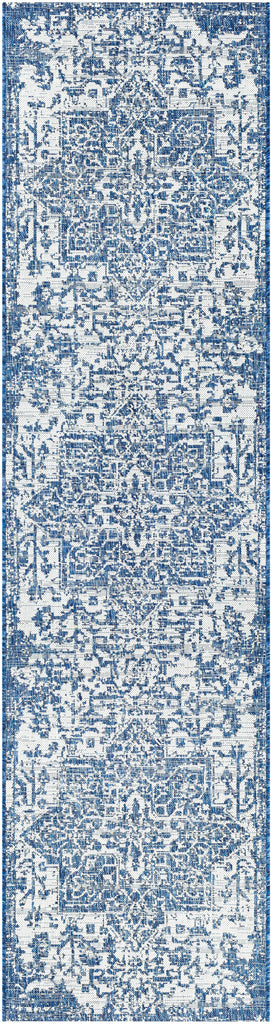 Surya Eagean EAG-2377 Cream Dark Blue 6'7" Square Rug