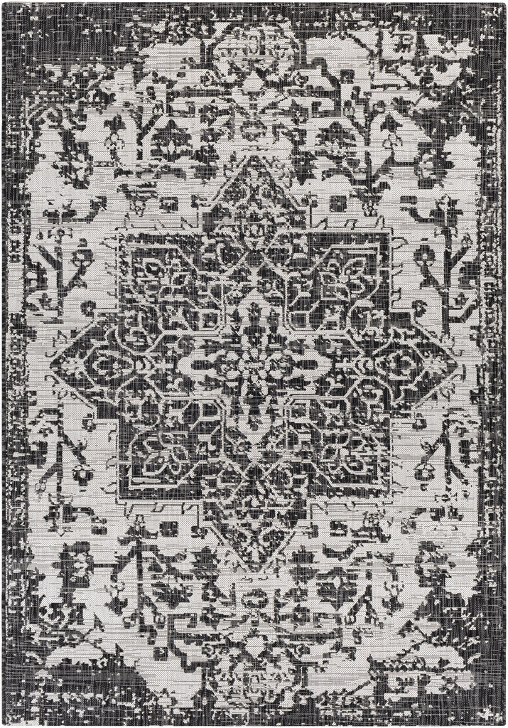 Surya Eagean EAG-2379 Black Charcoal 7'10" Square Rug