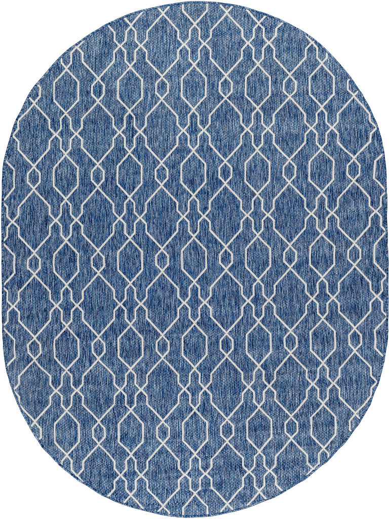 Surya Eagean EAG-2381 Cream Dark Blue 7'10" Square Rug