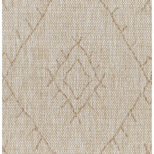 Surya Eagean EAG-2402 Brown Cream 6'7" Square Rug