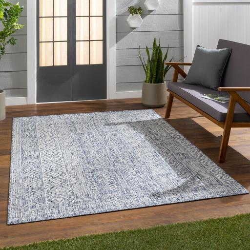 Surya Eagean EAG-2413 Blue Gray 6'7" Square Rug