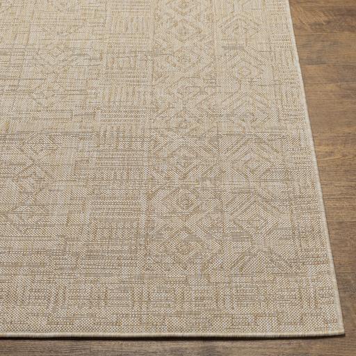 Surya Eagean EAG-2415 Brown Cream 6'7" Square Rug