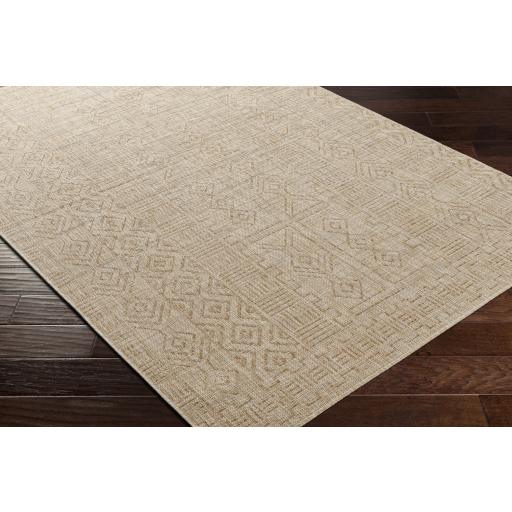 Surya Eagean EAG-2415 Brown Cream 6'7" Square Rug