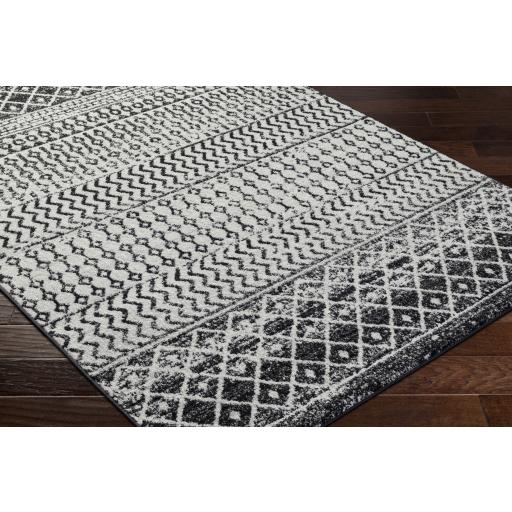 Surya Elaziz ELZ-2307 Black Gray 10' Round Rug