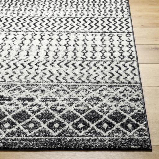 Surya Elaziz ELZ-2307 Black Gray 4' Square Rug