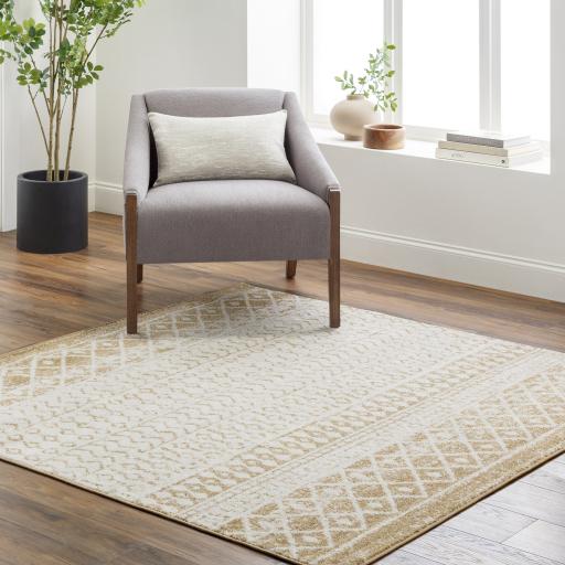 Surya Elaziz ELZ-2367 Cream Tan 10' Round Rug