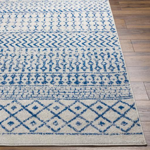 Surya Elaziz ELZ-2368 Cream Dark Blue 10' Round Rug