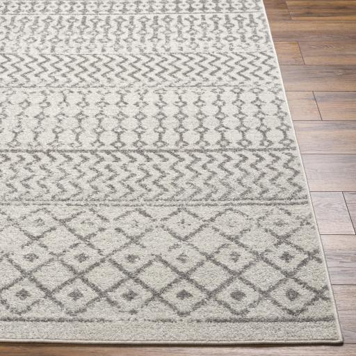 Surya Elaziz ELZ-2369 Charcoal Cream 4' Square Rug