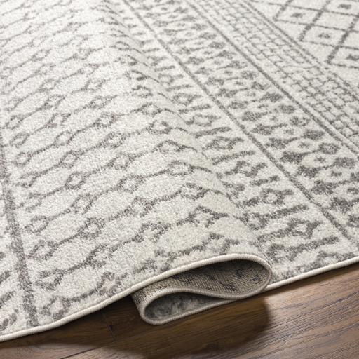 Surya Elaziz ELZ-2369 Charcoal Cream 4' Square Rug