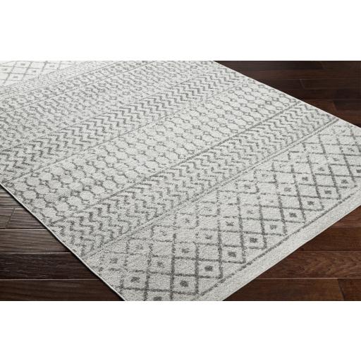 Surya Elaziz ELZ-2369 Charcoal Cream 4' Square Rug