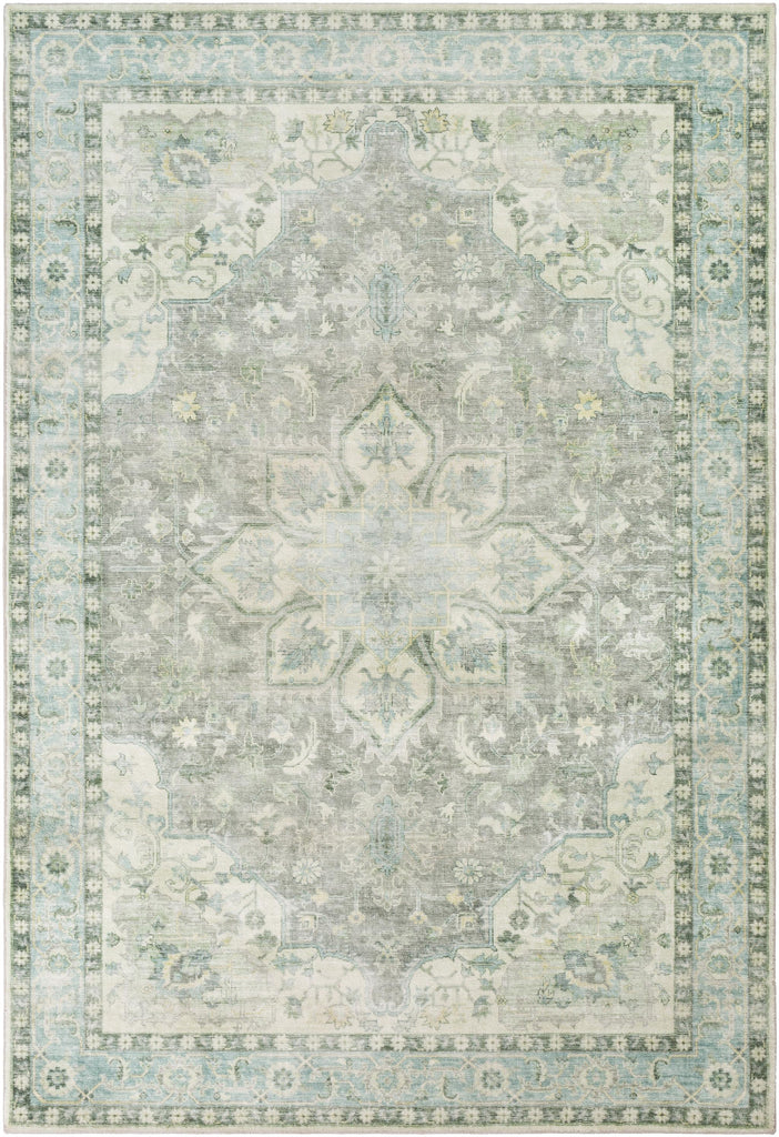 Surya Erin ERN-2309 Aqua Cream 2' x 2'11" Rug