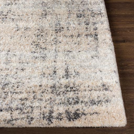 Surya Eskimo Shag ESG-2300 Black Cream 2'7" x 7'3" Rug