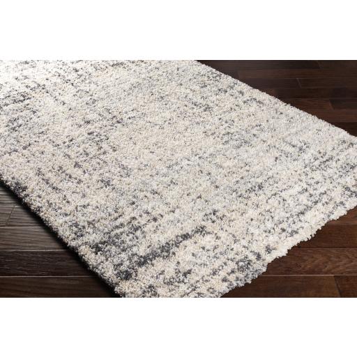 Surya Eskimo Shag ESG-2300 Black Cream 2'7" x 7'3" Rug