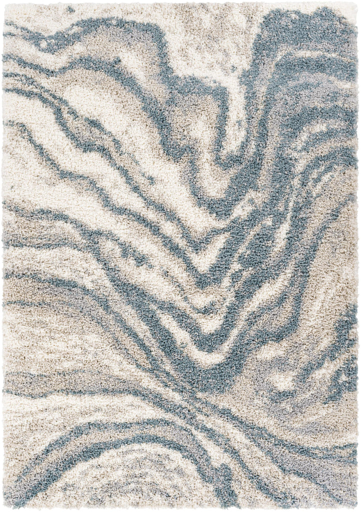 Surya Eskimo Shag ESG-2305 Blue Cream 2'7" x 7'3" Rug