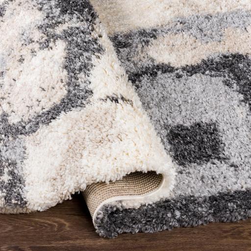 Surya Eskimo Shag ESG-2308 Black Cream 6'7" x 9' Rug