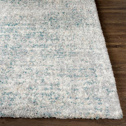 Surya Eskimo Shag ESG-2310 Blue Cream 5'3" x 7' Rug