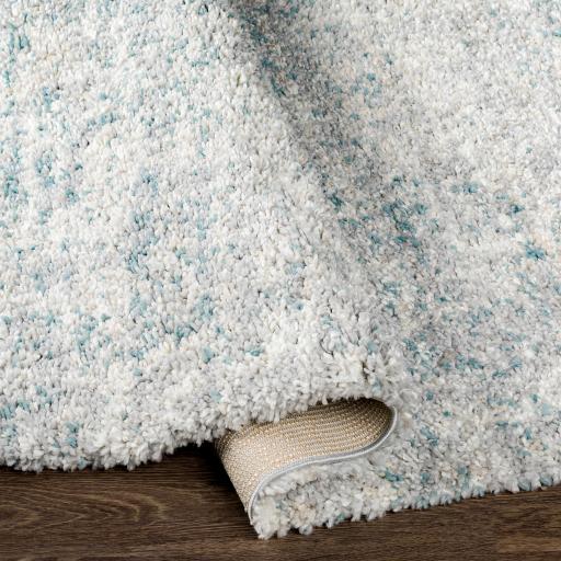 Surya Eskimo Shag ESG-2310 Blue Cream 5'3" x 7' Rug