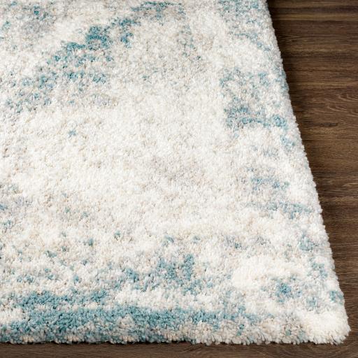 Surya Eskimo Shag ESG-2312 Blue Cream 2'7" x 7'3" Rug