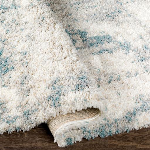 Surya Eskimo Shag ESG-2312 Blue Cream 2'7" x 7'3" Rug