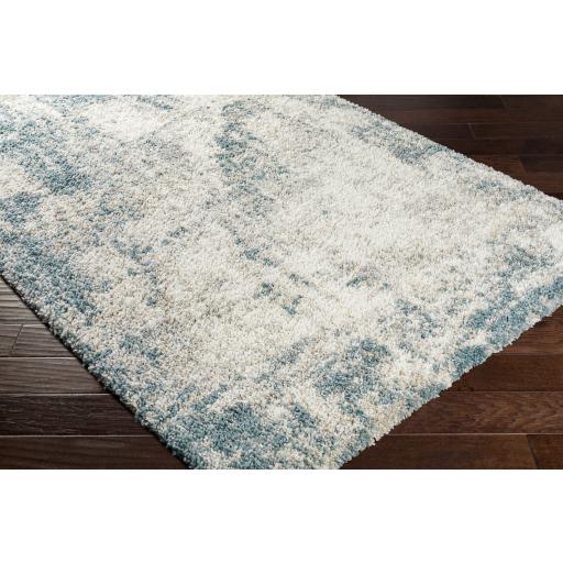 Surya Eskimo Shag ESG-2312 Blue Cream 2'7" x 7'3" Rug