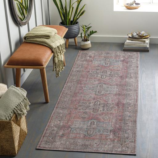 Surya Farrell FRL-2300 Aqua Charcoal 2'7" x 7'3" Rug