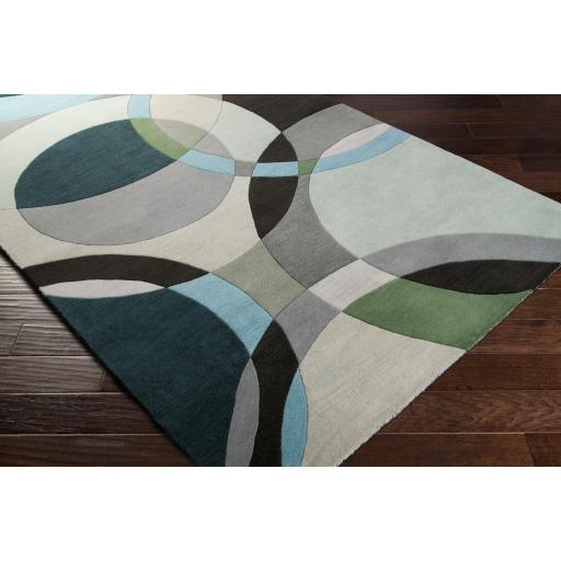 Surya Forum FM-7157 Aqua Black 10' x 14' Rug