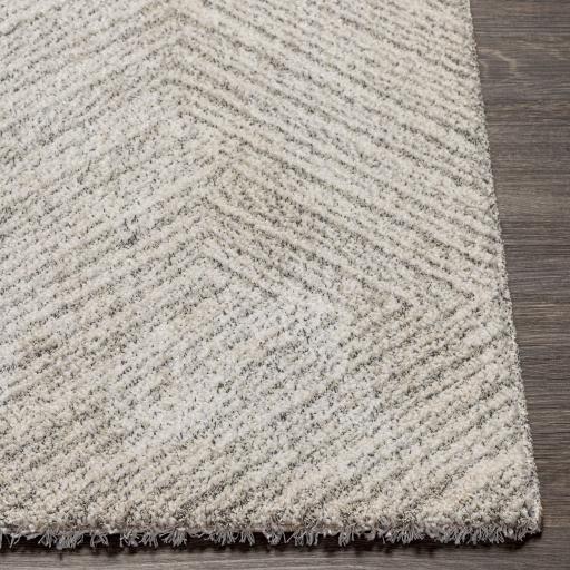 Surya Gavic GVC-2302 Charcoal Cream 2' x 2'11" Rug