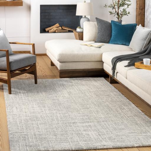 Surya Gavic GVC-2308 Charcoal Cream 2' x 2'11" Rug