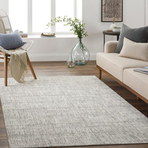 Surya Gavic GVC-2309 Charcoal Cream 2' x 2'11" Rug