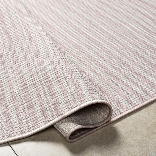 Surya Hampton HPT-2312 Dusty Pink Ivory 7'7" Square Rug