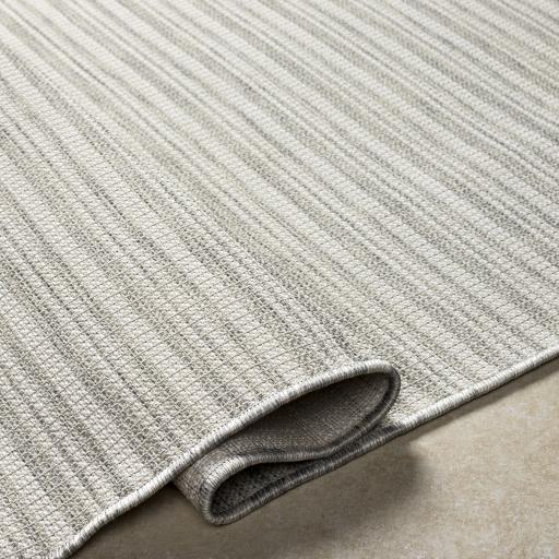 Surya Hampton HPT-2313 Ivory Medium Gray 5'1" x 7' Rug