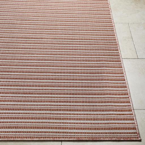 Surya Hampton HPT-2315 Ivory Red 7'7" Square Rug