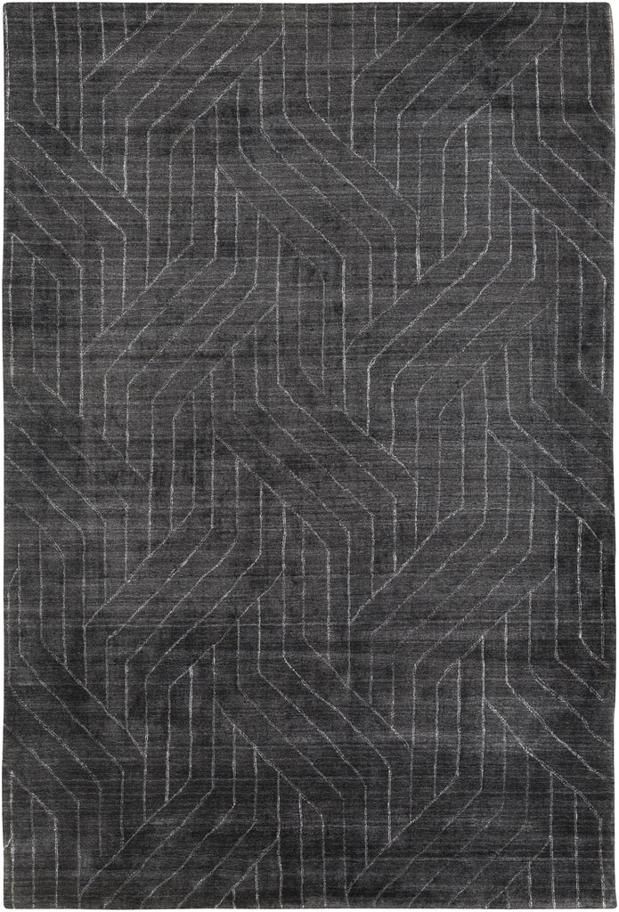 Surya Hightower HTW-3011 Black Charcoal 4' x 6' Rug