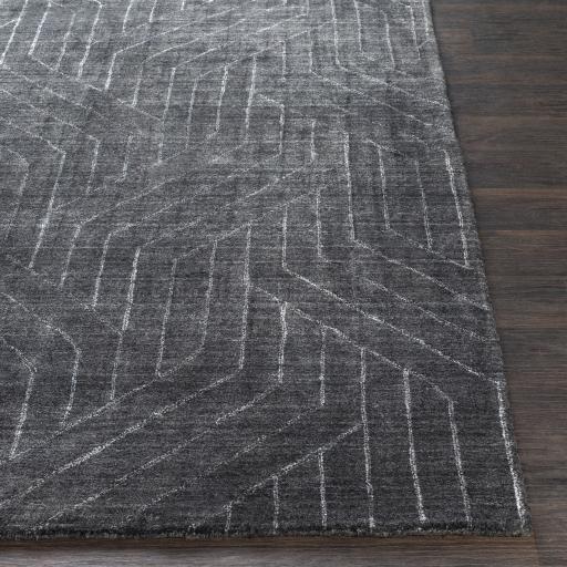 Surya Hightower HTW-3011 Black Charcoal 4' x 6' Rug