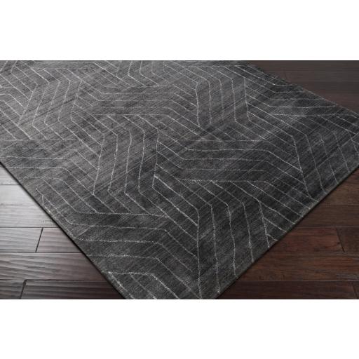 Surya Hightower HTW-3011 Black Charcoal 4' x 6' Rug