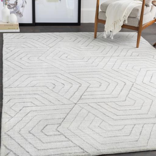 Surya Hightower HTW-3012 Charcoal Cream 2' x 3' Rug