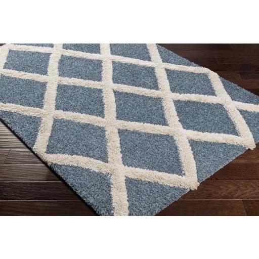 Surya Hudson Shag HDS-2301 Blue Light Gray 9'2" x 12' Rug