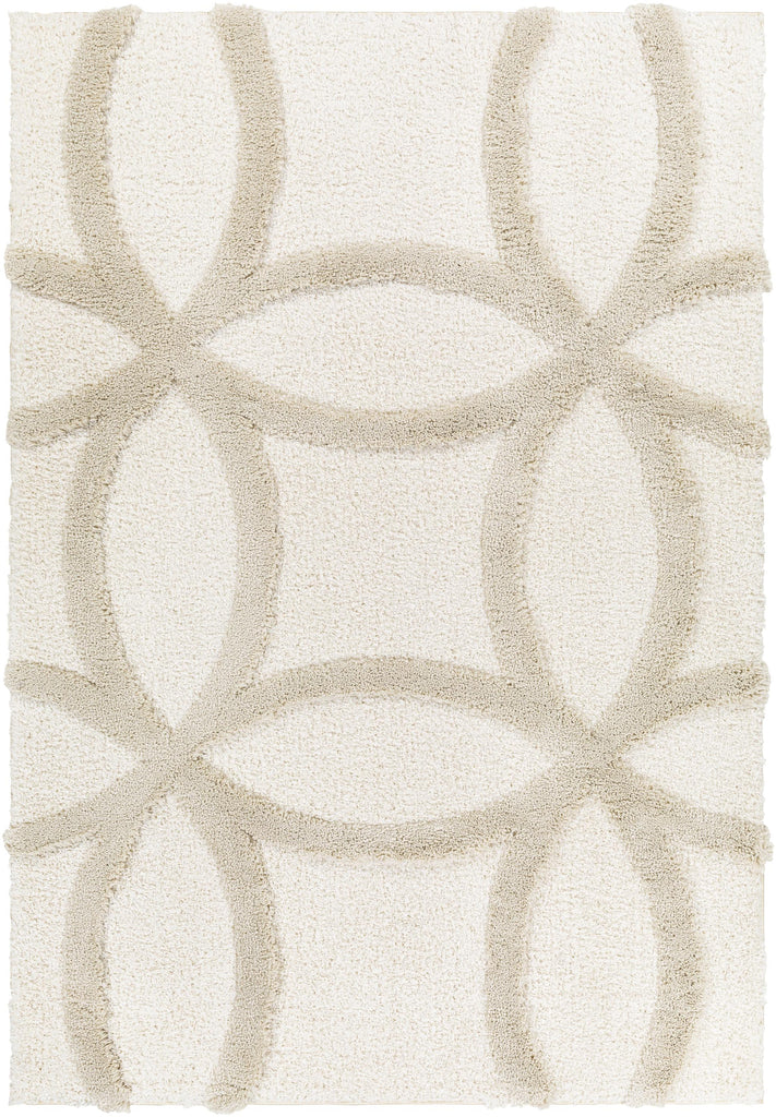 Surya Hudson Shag HDS-2303 Cream Light Gray 9'2" x 12' Rug