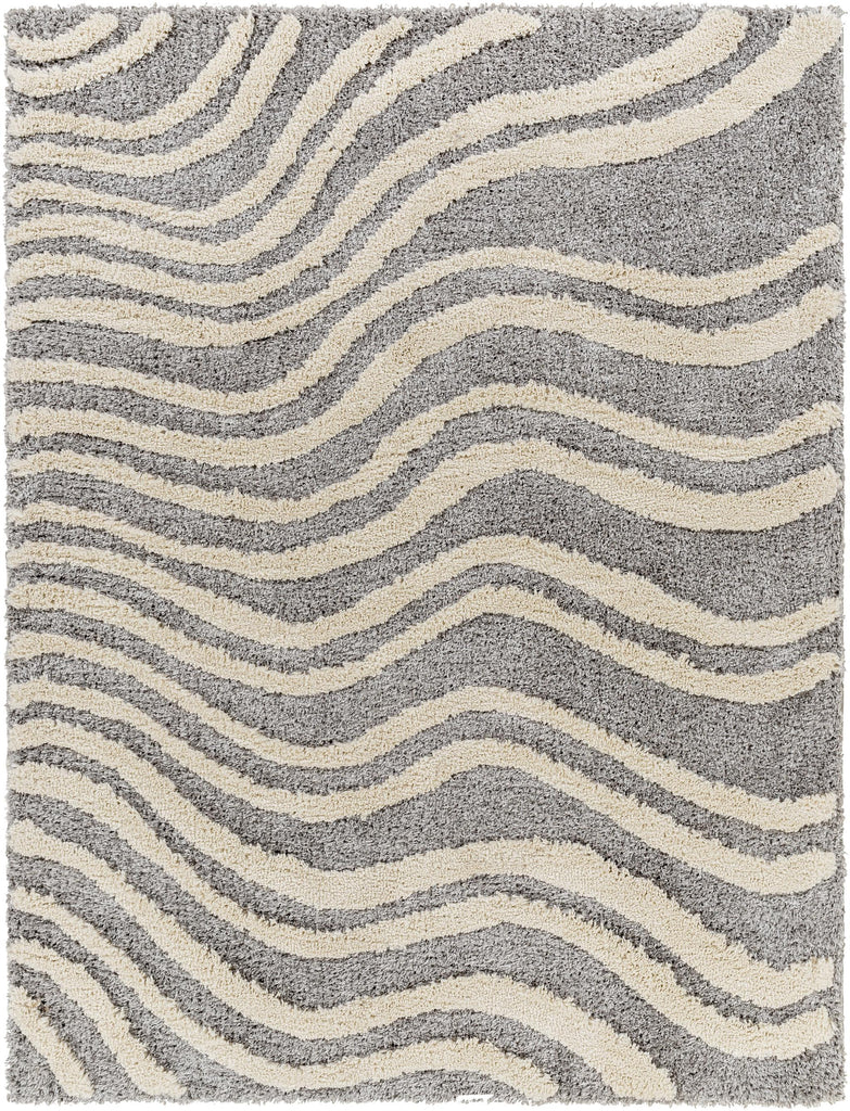 Surya Hudson Shag HDS-2307 Cream Light Gray 9'2" x 12' Rug