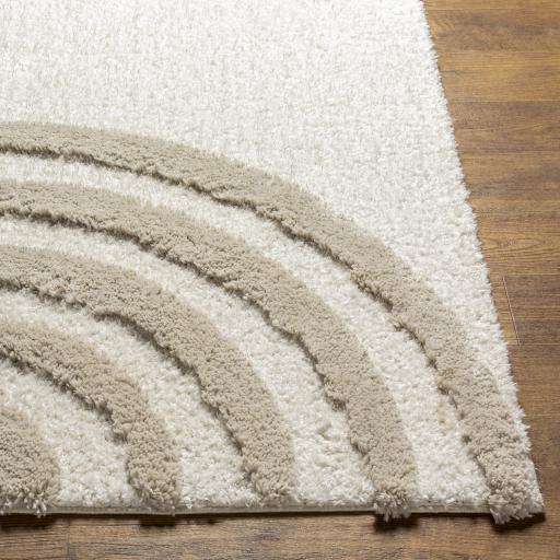 Surya Hudson Shag HDS-2308 Cream Light Gray 9'2" x 12' Rug