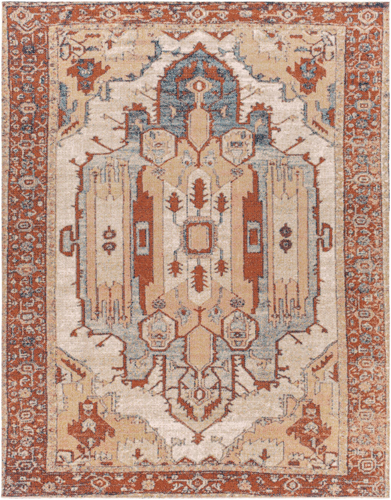 Surya Huntington Beach HTB-2312 Aqua Cream 5'3" x 7' Rug