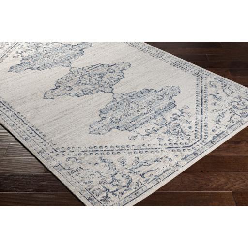 Surya Huntington Beach HTB-2317 Aqua Charcoal 5'3" x 7' Rug