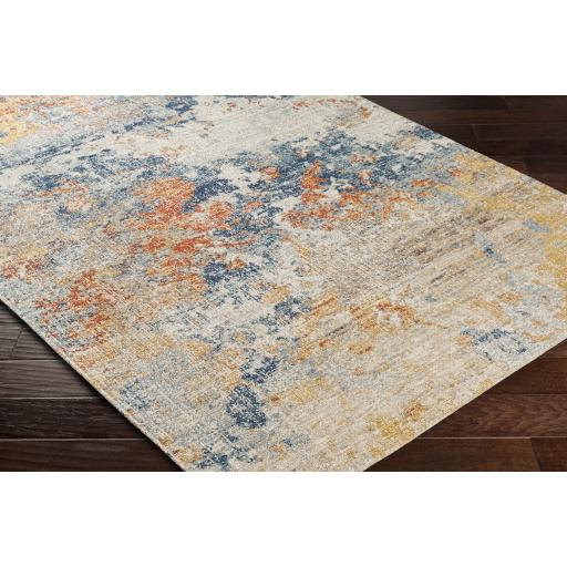 Surya Huntington Beach HTB-2325 Aqua Cream 5'3" x 7' Rug