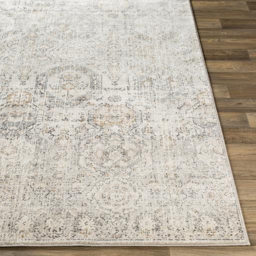 Surya Indigo IGO-2306 Beige Black 5' Square Rug