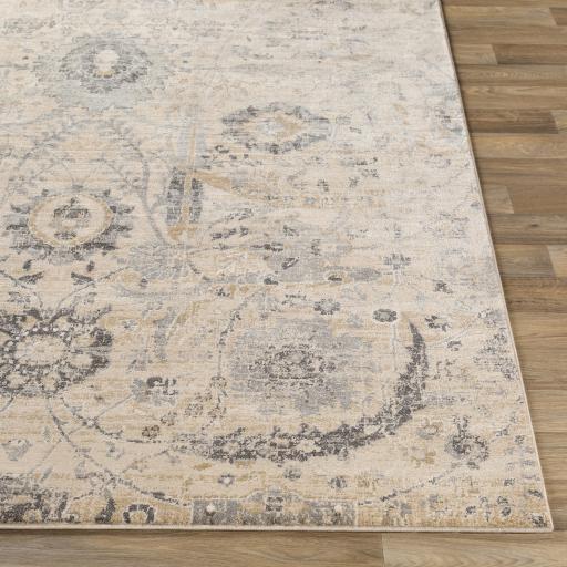 Surya Indigo IGO-2319 Beige Black 2' x 2'11" Rug