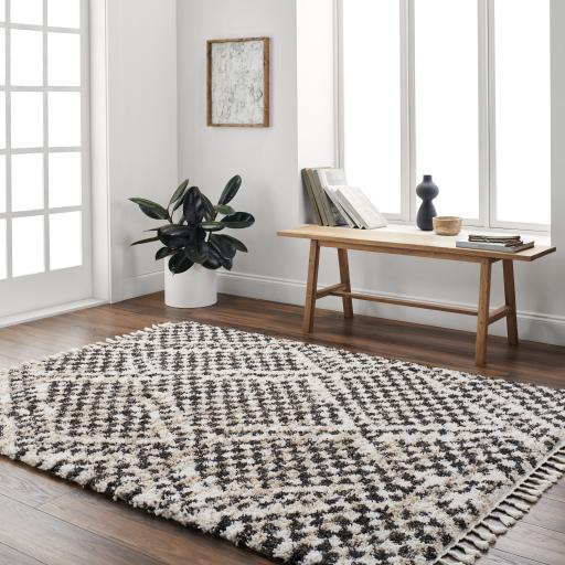 Surya Jakarta JKT-2304 Black White 2' x 2'11" Rug