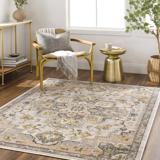 Surya Jamila JML-2301 Aqua Beige 5'3" x 7' Rug