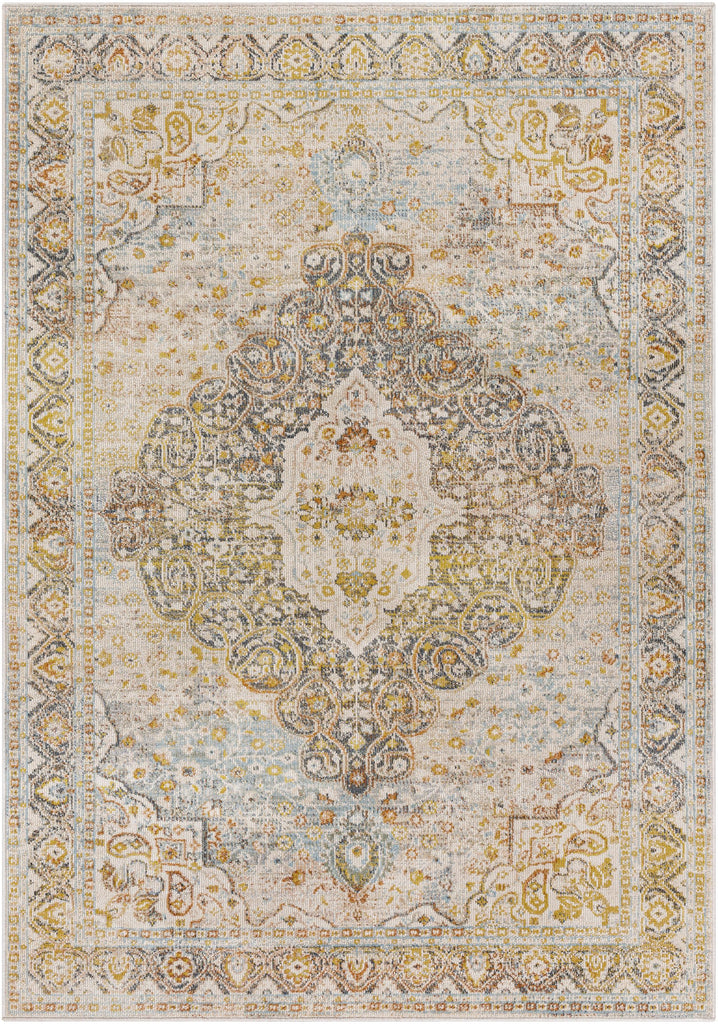 Surya Jamila JML-2306 Aqua Beige 5'3" x 7' Rug